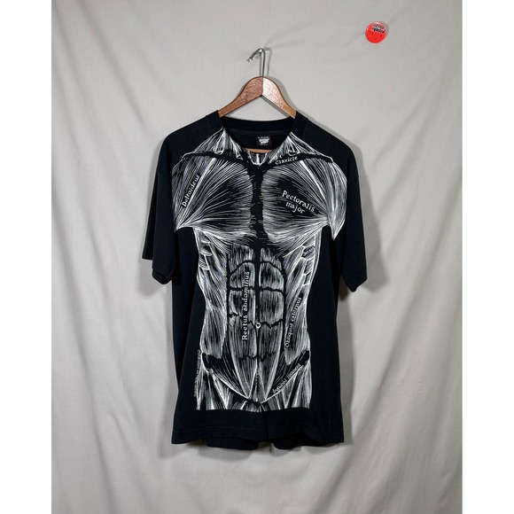Screen Stars Best Other - Vintage Screen Stars Best Human Anatomy Muscle Graphic T-Shirt Black XL USA Made
